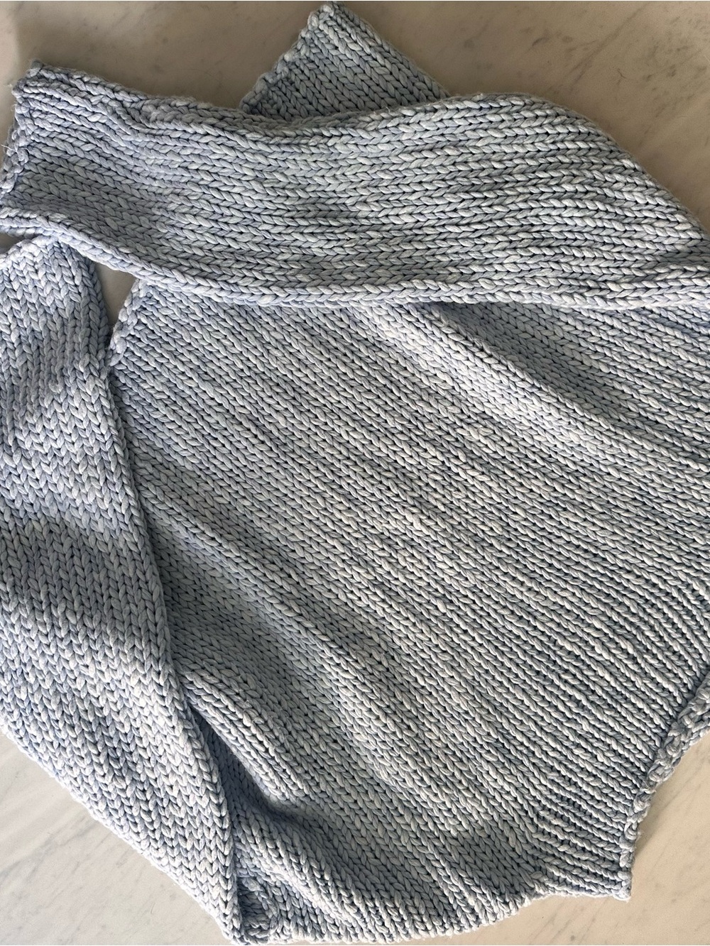 Free People Opal rollneck knit sweater in cashmere blue - Picture 5 of 7